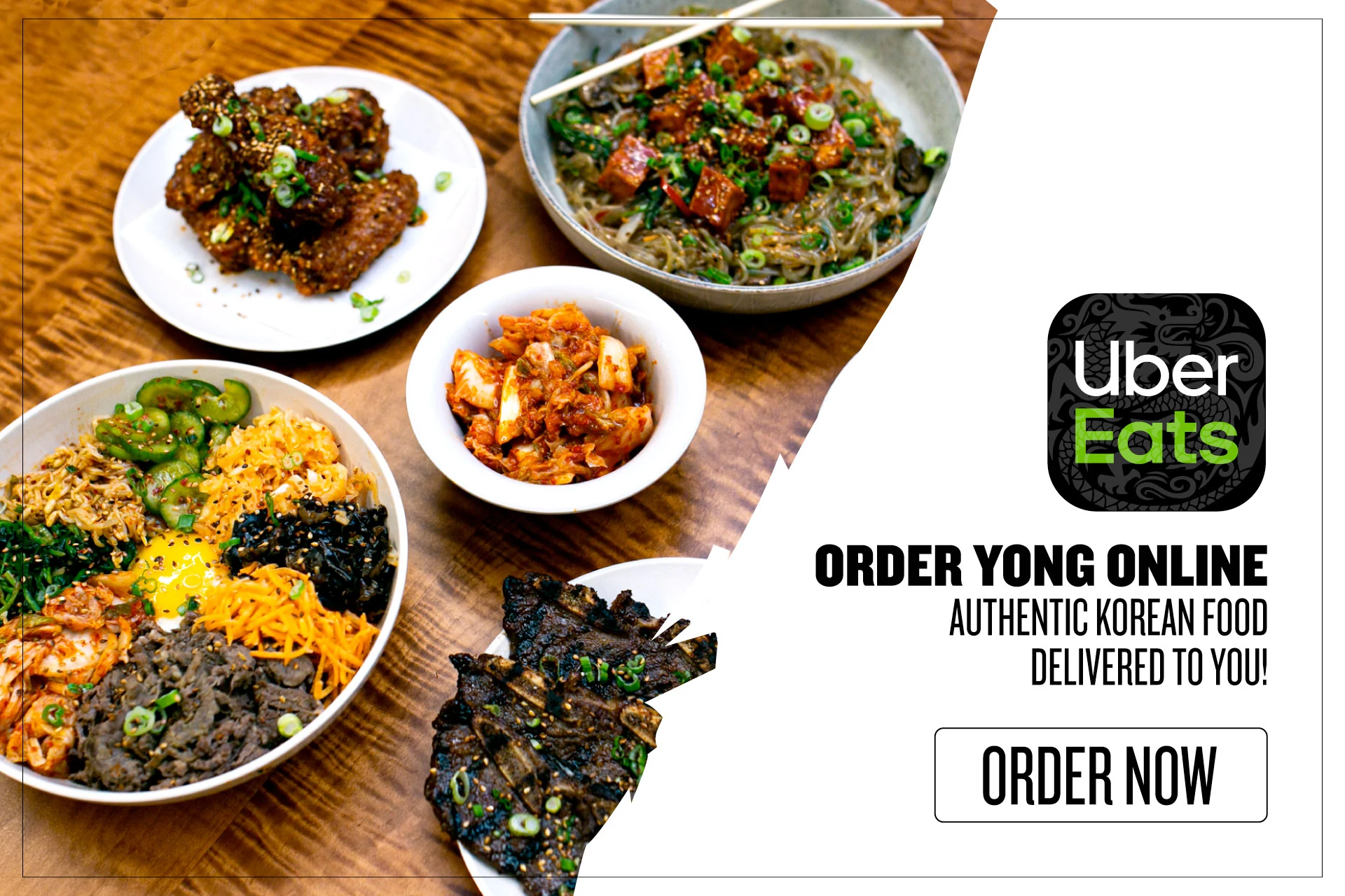 YONG Uber Eats delivery marketing graphic